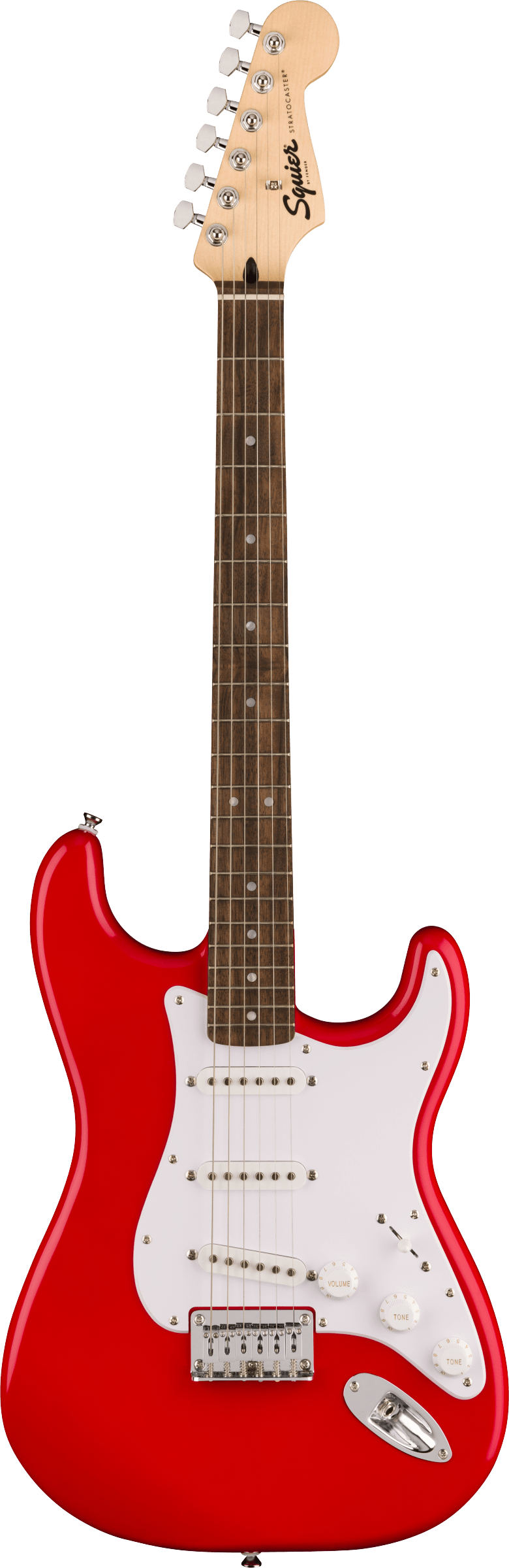 Squier Sonic Stratocaster Hard Tail Torino Red - White Pickguard