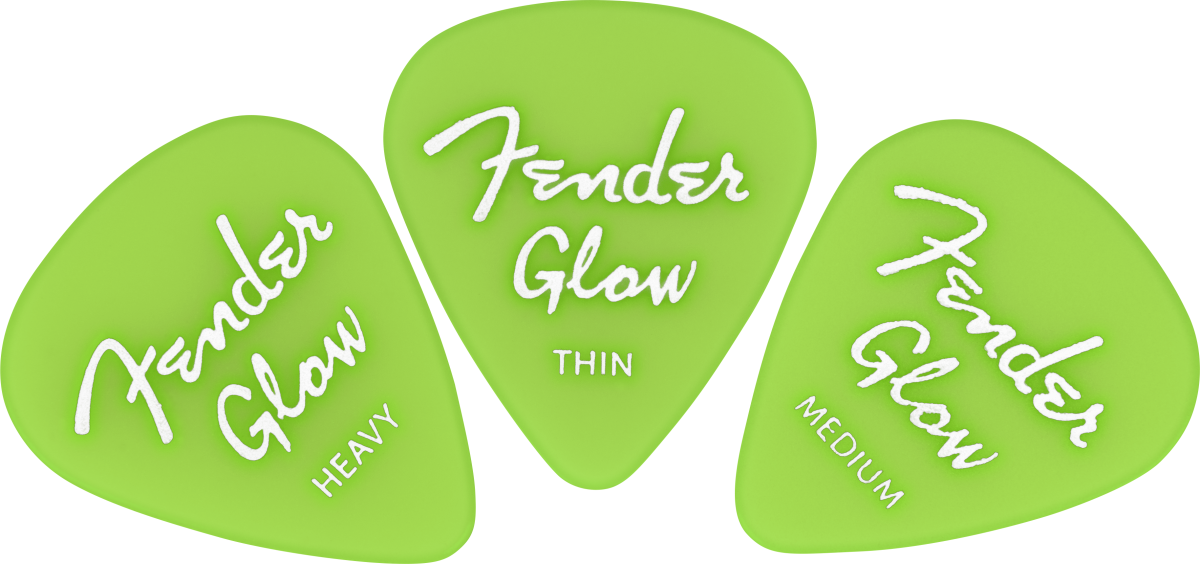 Fender Glow In The Dark Pick - Thin