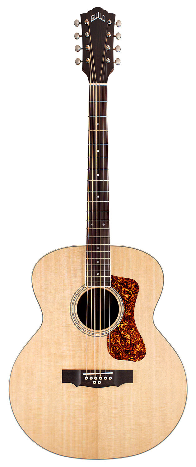 Guild BT-258E Deluxe 8-String Baritone Acoustic Guitar - Natural