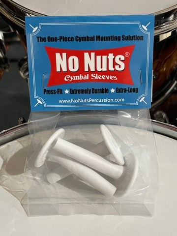 No Nuts Cymbal Sleeves - White (Pack of 3)