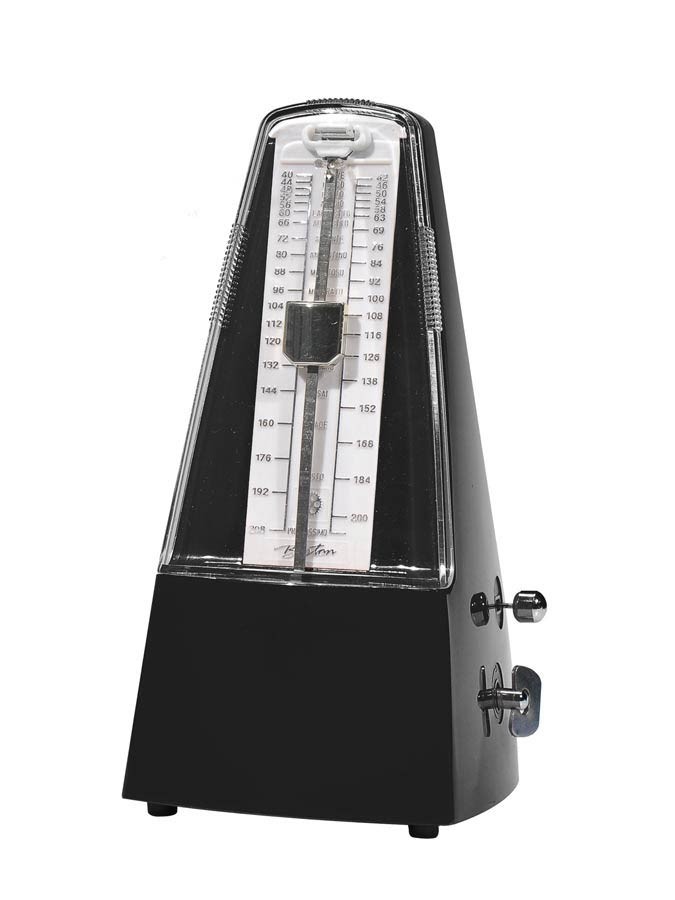 Boston BMM-60-BK mechanical metronome with bell Black
