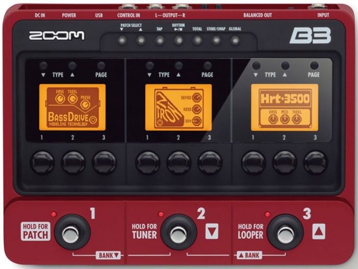 Zoom B3n Bass Multi Effects And Amp Simulator