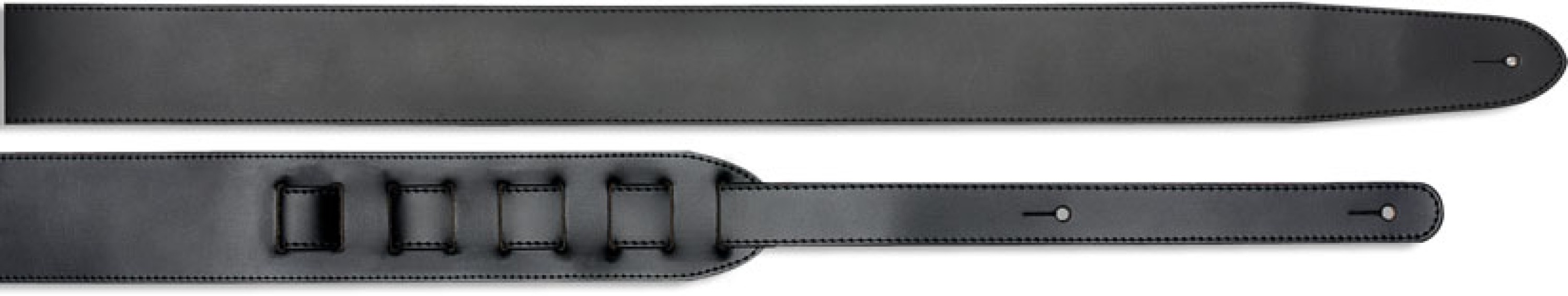 SL 12-5 BLK - 2.4" leather guitar strap