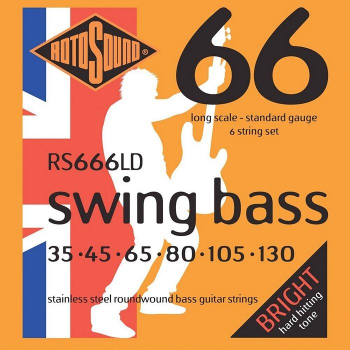 Rotosound RS665LD Swing Bass 66 5-Strings, Stainless Steel, 45-130