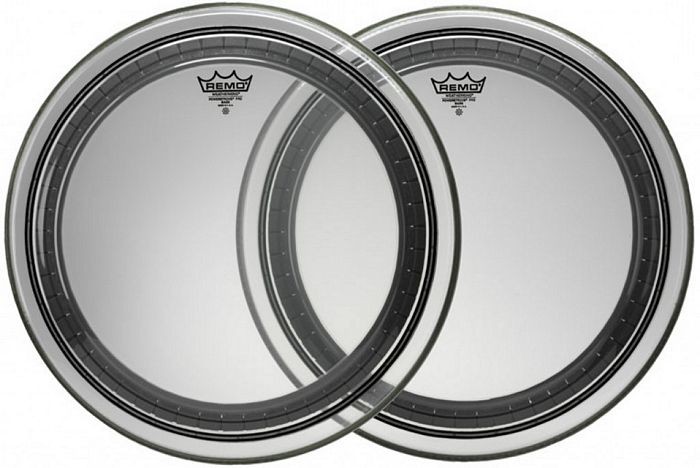 Remo PR-1322-00 Powerstroke Pro Clear 22 Inch Bass Drum Head