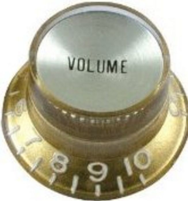 Hat Box Volume Knob Gold