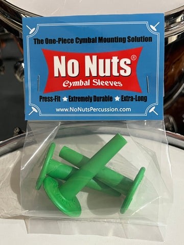 No Nuts Cymbal Sleeves - Green (Pack of 3)
