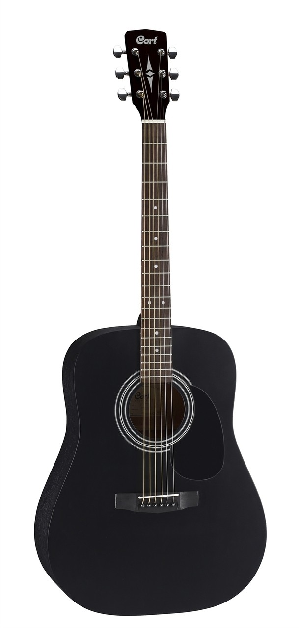 Cort AF510E Acoustic Guitar - Black Satin (inc. Bag)