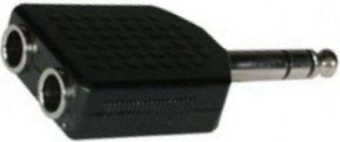 Pro Signal AV15217 Adaptor, Adaptor, 2x 6.35mm Stereo Sockets to 6.35mm Stereo Plug -  PSG01669
