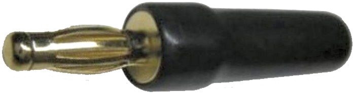 Pro Signal AV15583 Banana Plug 4mm Plug, Black / Gold, -  PSG02035