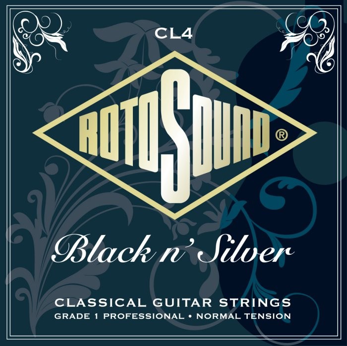 RotoSound CL4 Black n Silver Classical Guitar Strings