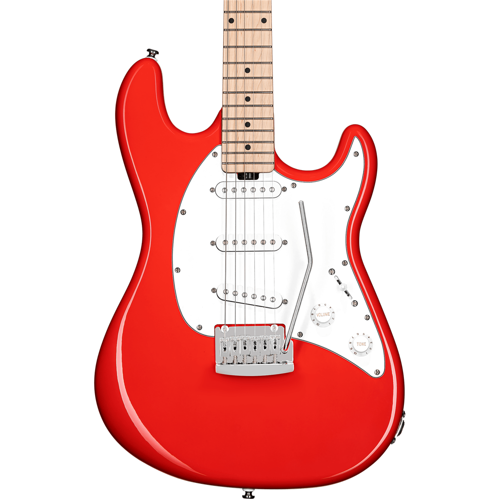 Sterling by Music Man Cutlass CT30 SSS Fiesta Red Electric Guitar