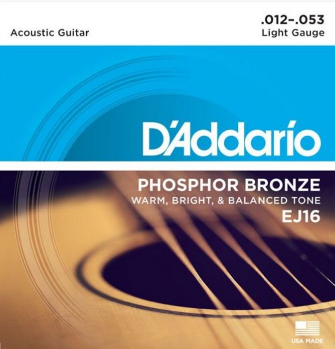 DAddario EJ16 Phosphor Bronze Light (.012-.053)