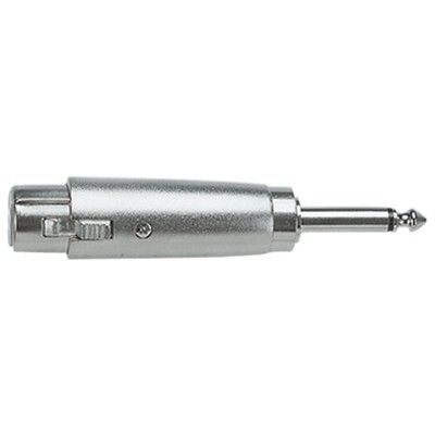 Electrovision 3 Pin XLR Female to 6.35 mm Mono Plug Adaptor