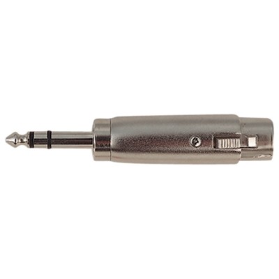 Electrovision 3 Pin XLR Female to 6.35 mm Stereo Plug Adaptor