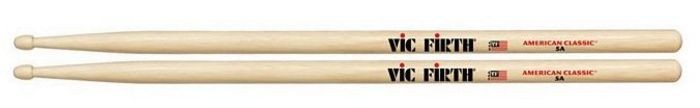 Vic Firth American Classic 5A Hickory Drumsticks, Wood Tip