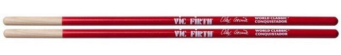 Vic Firth World Classic Alex Acuna Conquistador Timbale Sticks, Red