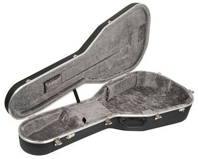 Hiscox PRO-II-GJ Jumbo Style Guitar Hard Case - Black/Silver