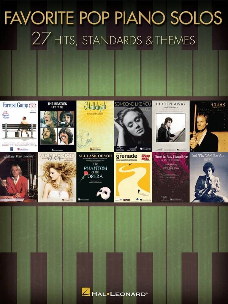 Favorite Pop Piano Solos - 27 Hits, Standards & Themes