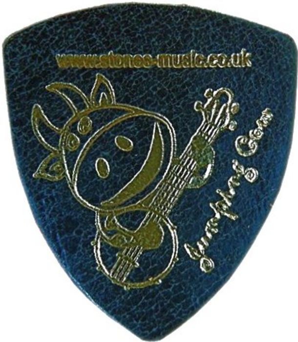 Jumping Cow Leather Plectrum - Black