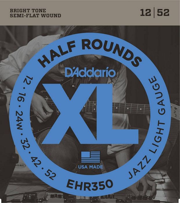 DAddario EHR350 Half Rounds 12-52