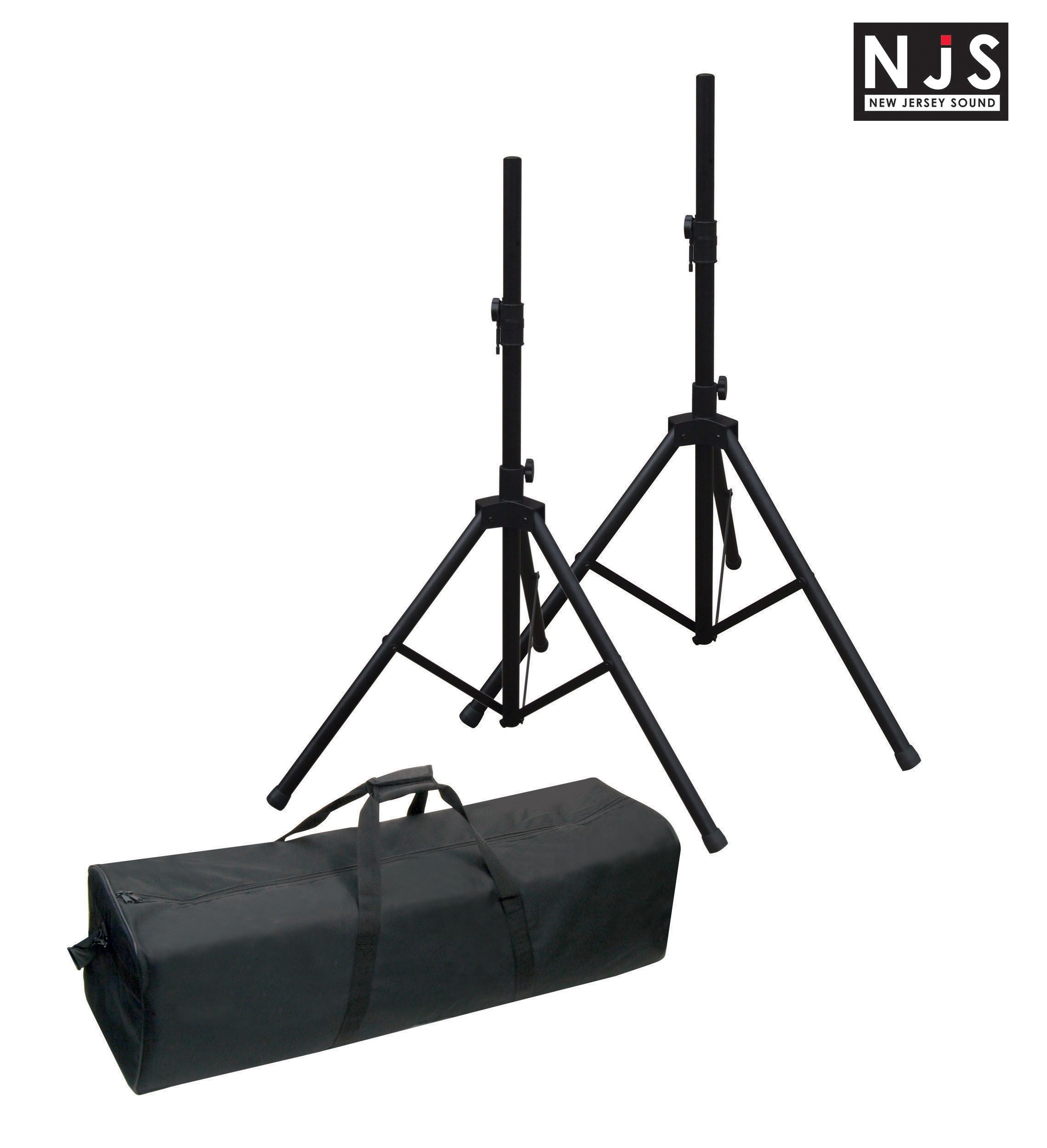 NJS 35mm Adjustable Aluminium PA Speaker Stand Kit
