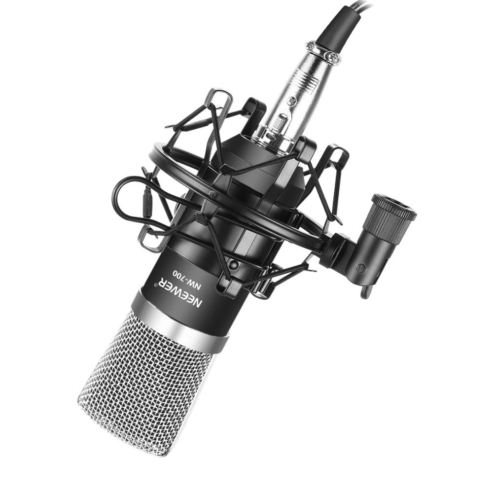 Neewer Condenser Microphone with Shock Mount and Cable