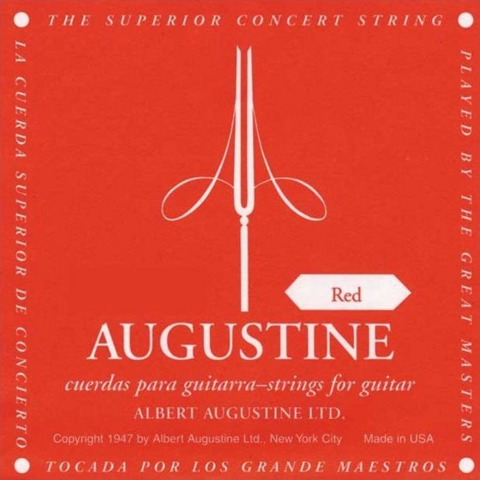Augustine REDSETS Normal Tension Nylon Classical Guitar Strings: Set
