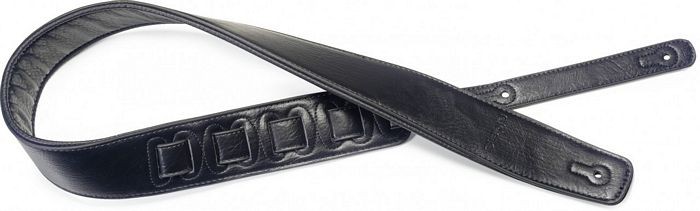Stagg Padded Leather Style Strap Black