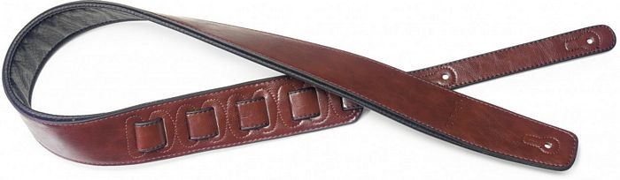 Stagg Padded Leather Style Strap Red