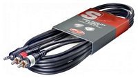 Stagg SYC3MPSB2PE Stereo Mini Jack to Dual Mono Jack Cable 3m