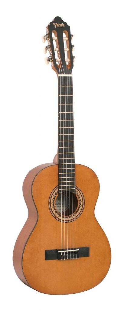 Valencia VC201 W/B 1/4 Classical Guitar