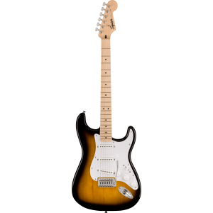 Squier Sonic Stratocaster 2 Tone Sunburst - White pickguard