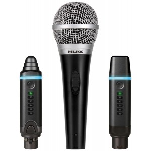 NU-X B-3 Plus Mic Bundle Snap-On Wireless Microphone System 2.4GHz