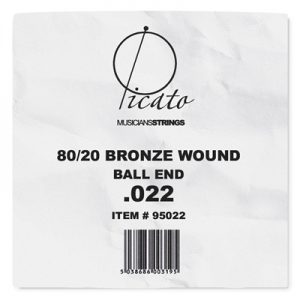 PICATO 80/20 BRONZE WOUND 0.22 Single String