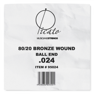 PICATO 80/20 BRONZE WOUND 0.24 Single String