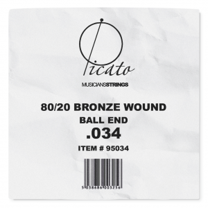 PICATO 80/20 BRONZE WOUND 0.34 Single String
