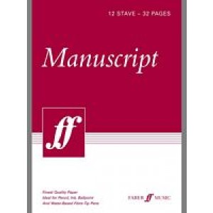 Faber Manuscript 12 stave, 32 pages