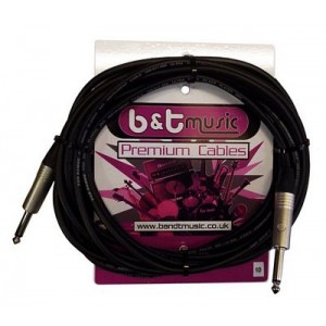 B&T Music Premium Cable 10m Jack To Jack - Black