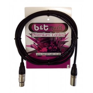B&T Music Premium Cable 3m XLR To XLR - Black