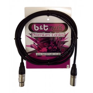 B&T Music Premium Cable  6m XLR To XLR - Black