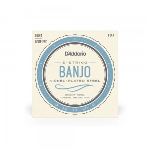 DAddario EJ60 5 String Banjo Strings Nickel, Light 9-20