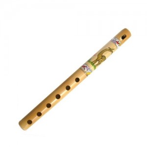 small painted cane flute