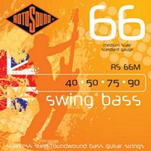 Rotosound RS66M Medium Scale Steel Bass Guitar Strings, 40-90