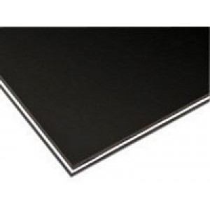 3 Ply Scratch Plate Blank Electric Guitar Black/White/Black