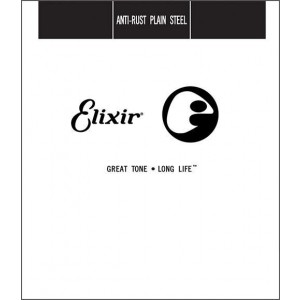 Elixir Plain Anti-Rust Single String 15
