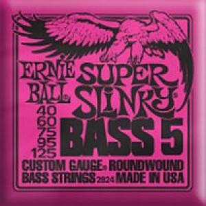Ernie Ball 2824 Super Slinky 5-String 40-125 Bass Strings