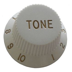 ST Style Tone Control Knob - White