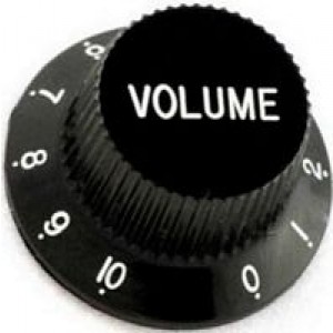 ST Style Volume Control Knob - Black