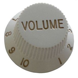 ST Style Volume Control Knob - White